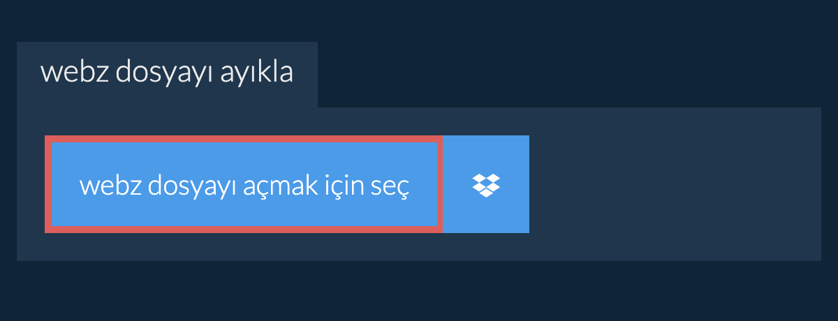 webz dosyayı ayıkla