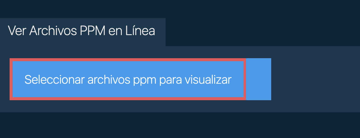 Ver Archivos ppm en Línea