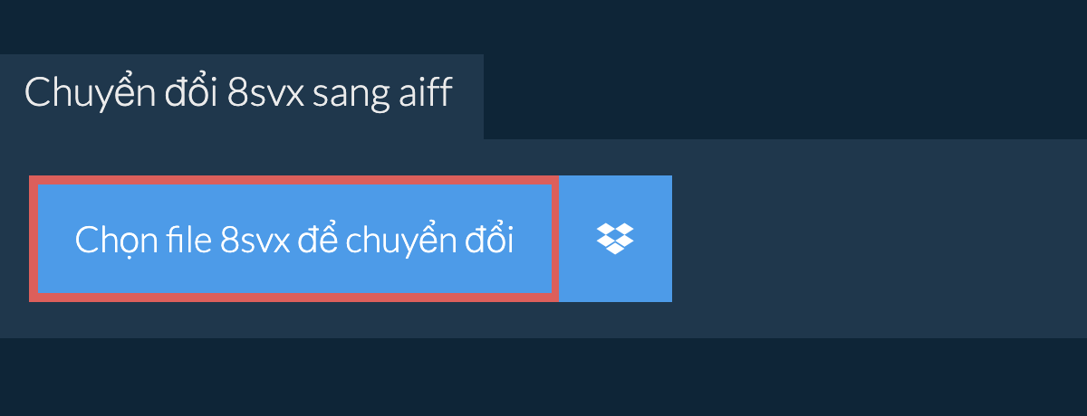 Chuyển đổi 8svx sang aiff