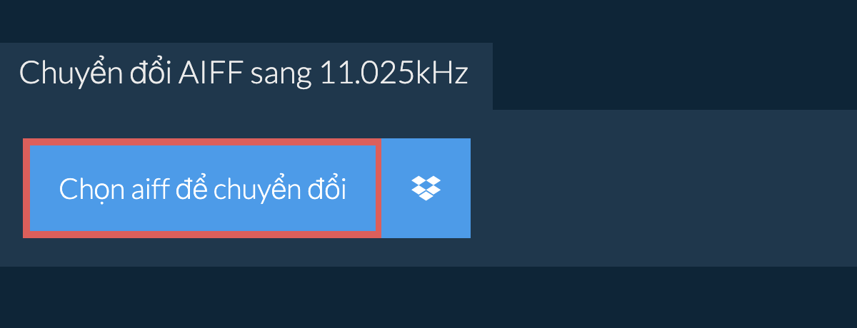 Chọn aiff để chuyển đổi