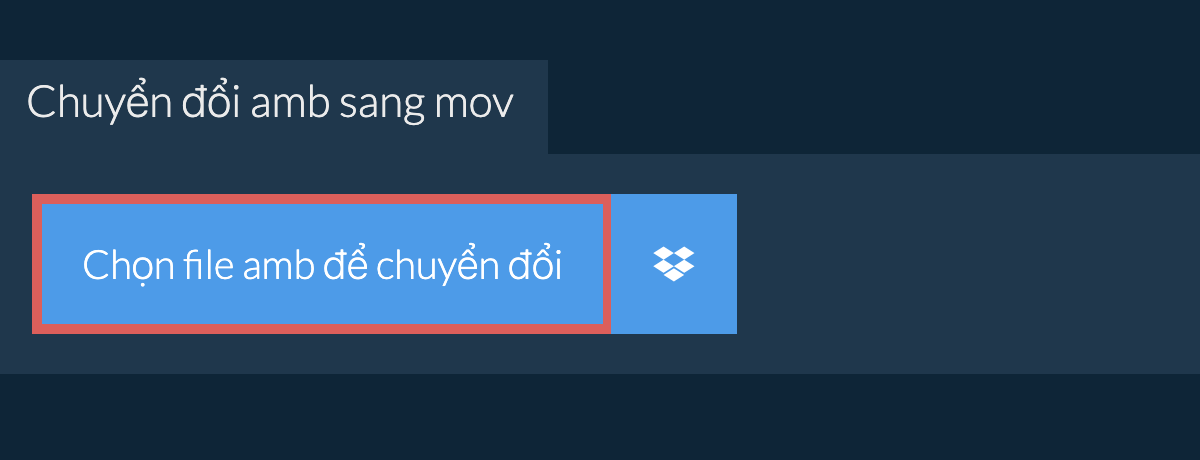 Chuyển đổi amb sang mov