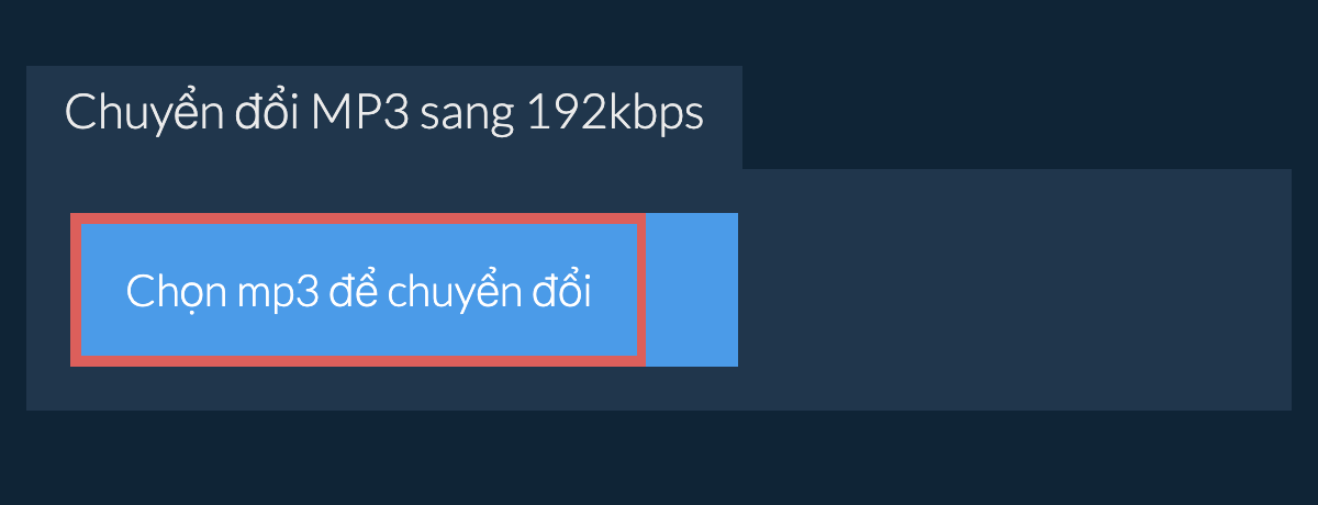 Chọn mp3 để chuyển đổi