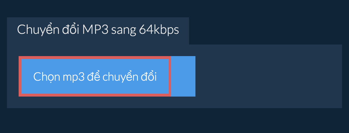 Chọn mp3 để chuyển đổi