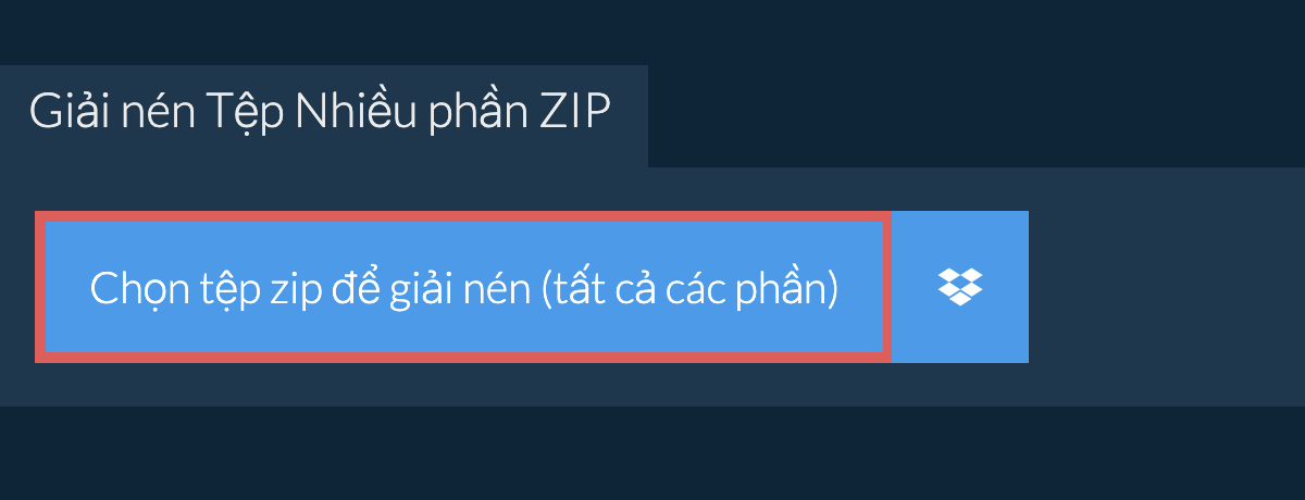 Giải nén tệp zip