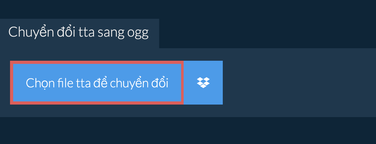 Chuyển đổi tta sang ogg