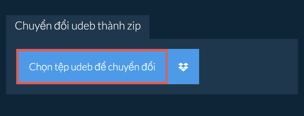 Chuyển đổi udeb thành zip