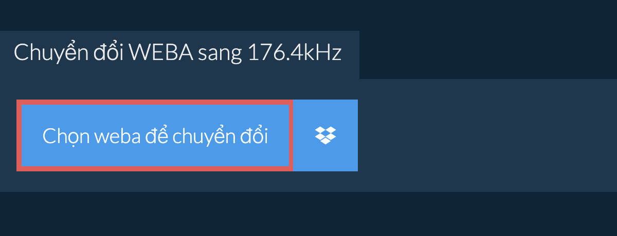 Chọn weba để chuyển đổi