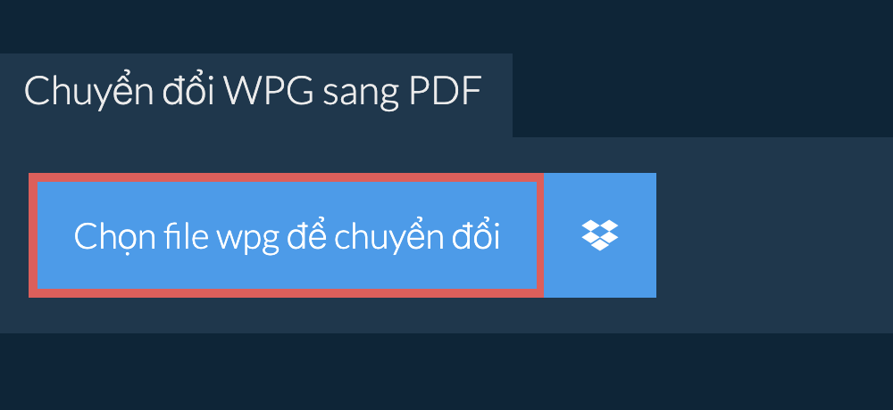 Chuyển đổi wpg sang pdf