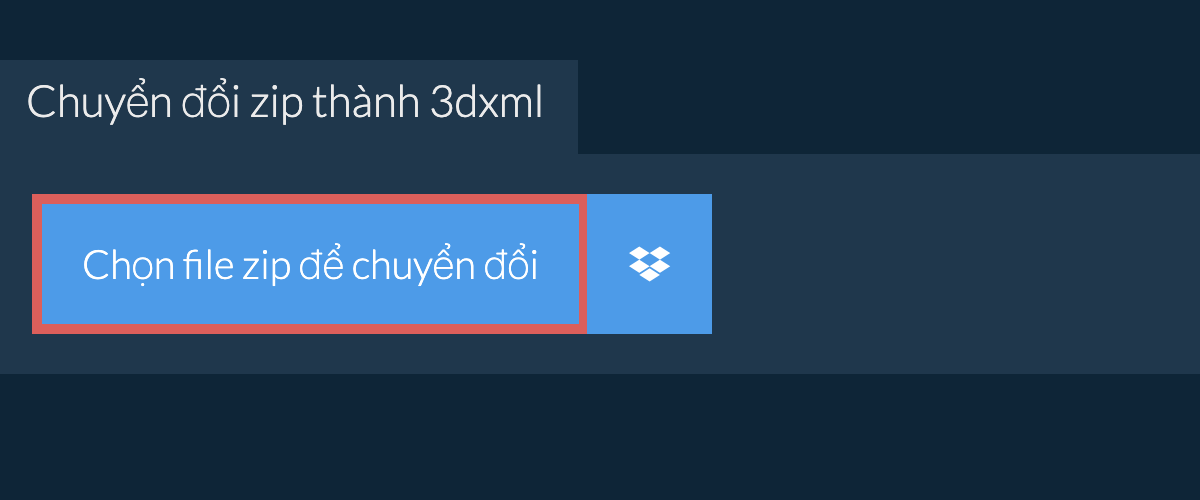 Chuyển đổi zip thành 3dxml