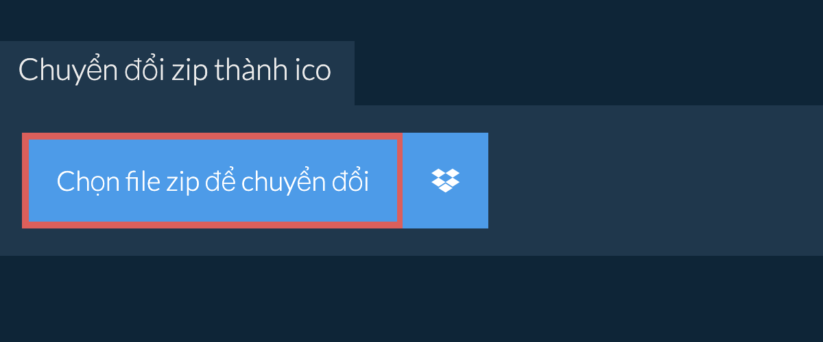 Chuyển đổi zip thành ico