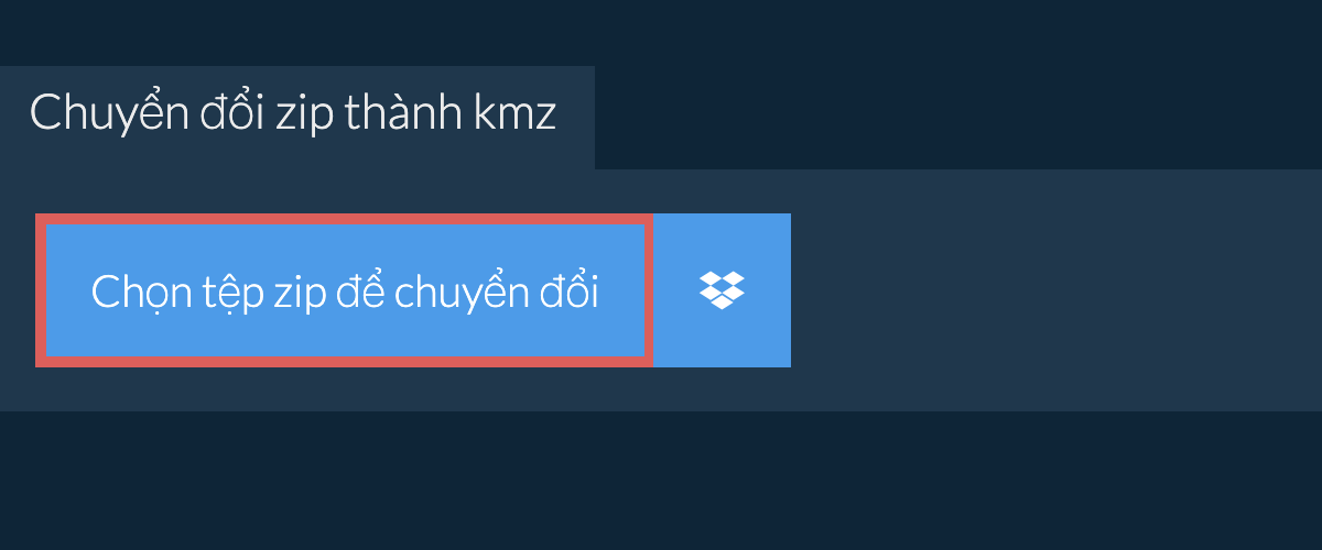 Chuyển đổi zip thành kmz