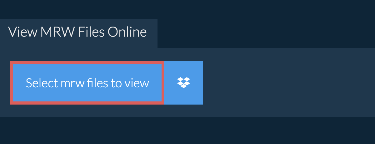 View mrw Files Online