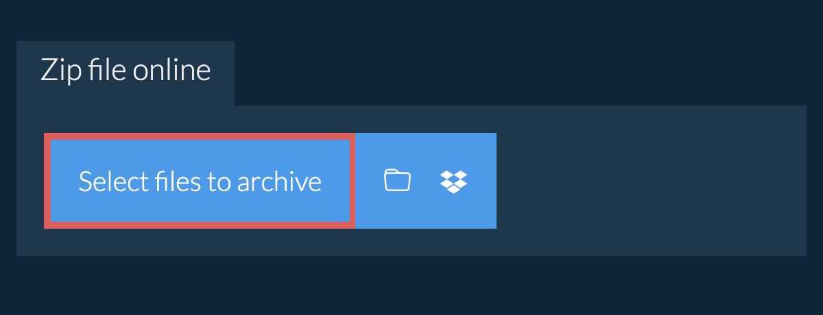 Zip file online